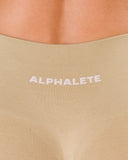 Pump Mid Rise Legging - Sahara w/ Logo