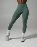 Pump Mid Rise Legging - Juniper Green