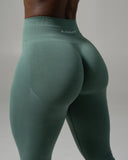 Pump Mid Rise Legging - Juniper Green