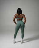 Pump Mid Rise Legging - Juniper Green