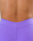 Dip Back Mid Rise Legging - Ultraviolet