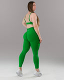 Pump Mid Rise Legging - Emerald Green