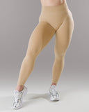 Pump Mid Rise Legging - Sahara w/ Logo