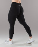 Pump Mid Rise Legging - Black w/ Logo
