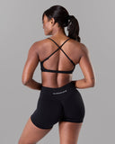 Amplify Open Back Bra - Black