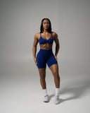 Pump Mid Rise Biker Short - Indigo