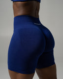 Pump Mid Rise Biker Short - Indigo