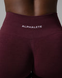 Pump Mid Rise Flared Pant Long - Merlot