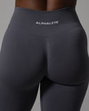 Pump Mid Rise Flared Pant Long - Thunderstorm
