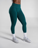 Pump Mid Rise Legging in Dark Teal – Alphalete women's legging