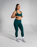 Pump High Rise Legging in Dark Teal – women's high-rise seamless compression legging, view 7