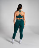 Pump High Rise Legging in Dark Teal – Alphalete women's legging, view 6