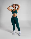 Pump High Rise Legging in Dark Teal – Alphalete women's legging