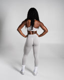 Pump Mid Rise Legging in LT Heather – women's legging in nylon and polyester fabric, view 5
