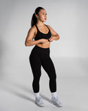 Pump High Rise Legging in Black – Alphalete women's legging, view 6