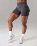 Pump Mid Rise Short - Dark Heather Grey