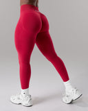 Pump Mid Rise Legging - Scarlet