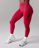 Pump Mid Rise Legging - Scarlet