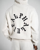 Staple Emblem Fleece Hoodie in Oatmeal – unisex hoodie, view 4
