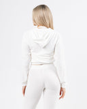 Velour Zip Hoodie - Lace