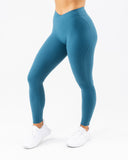 Wrap Mid Rise Legging - Dress Blue