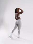 Pump Mid Rise Legging - LT Heather