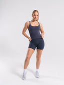 Softcurve Scoop Neck Tank - Dusty Navy