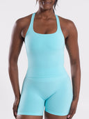 Mirror Tank - Aqua Blue