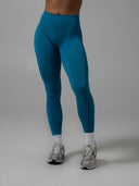 Contour Mid Rise Legging - Tidal Teal