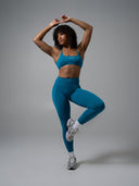 Contour Mid Rise Legging - Tidal Teal