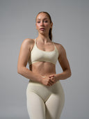 Amplify Open Back Bra - Buttercream