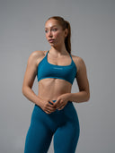 Amplify Open Back Bra - Tidal Teal
