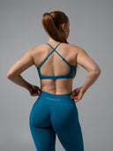Amplify Open Back Bra - Tidal Teal
