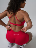 Contour Mid Rise Short - Wild Strawberry