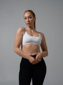 Amplify Open Back Bra - White