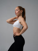Amplify Open Back Bra - White