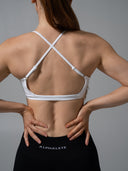 Amplify Open Back Bra - White