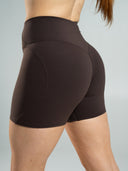 Aura Ultra-High Rise Short - Walnut