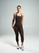 Aura Ultra-High Rise Capri - Walnut