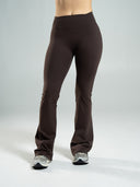 Aura Flared Pant Long - Walnut