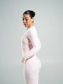 Aura Sculpt Jacket Long - Ballet Pink