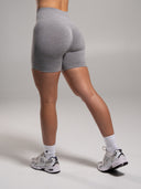 Pump Mid Rise Short - Heather Grey