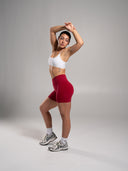 Pump High Rise Short - Scarlet