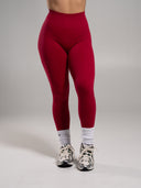 Pump High Rise Legging - Scarlet
